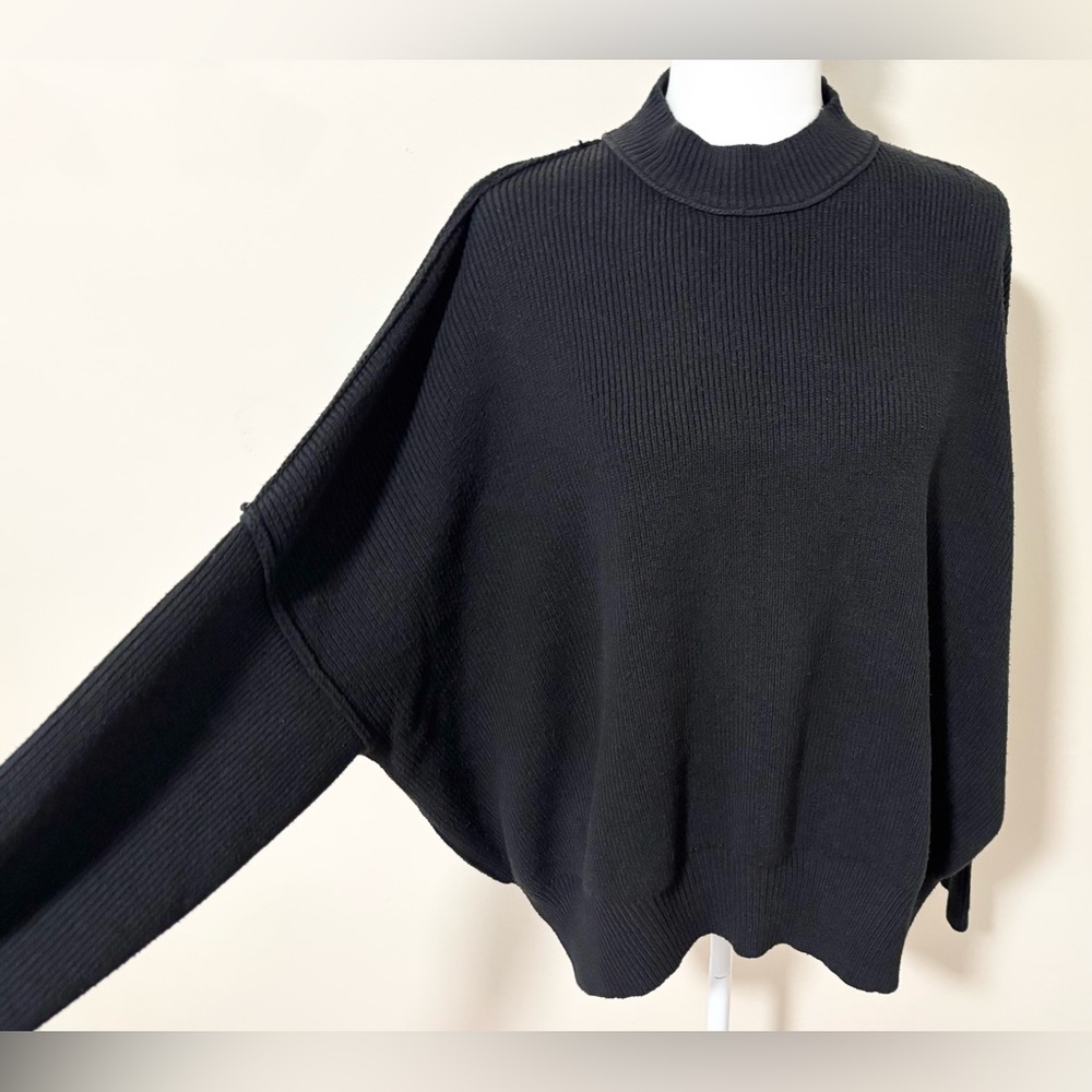 Free People Black Easy Street Sweater - Picture 2 of 11